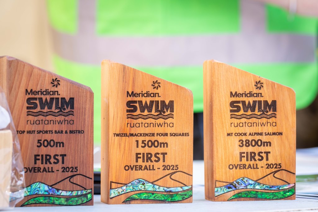 Wood and paua race trophies 2025